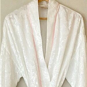 VINTAGE VICTORIAS SECRET Gold Label Satin Robe